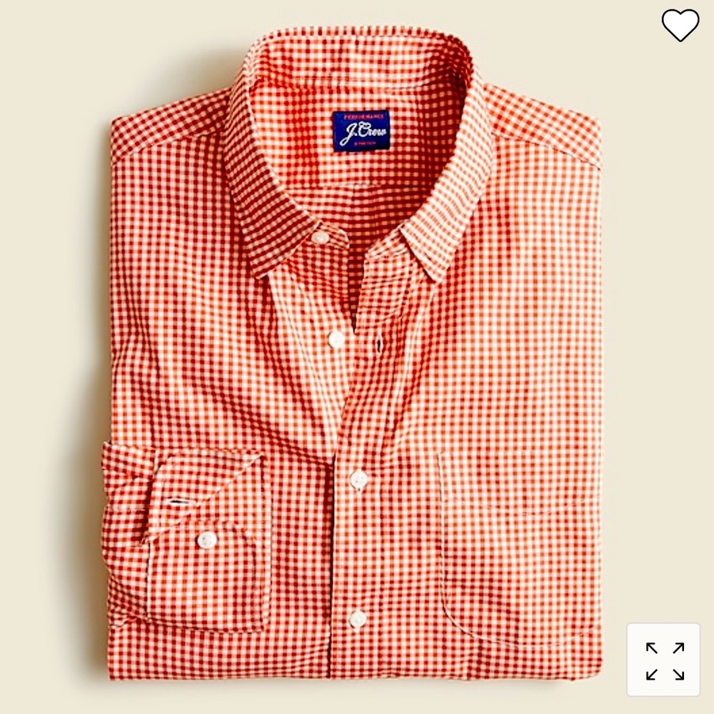 J Crew Performance Twill Shirt in Plaid, NWT